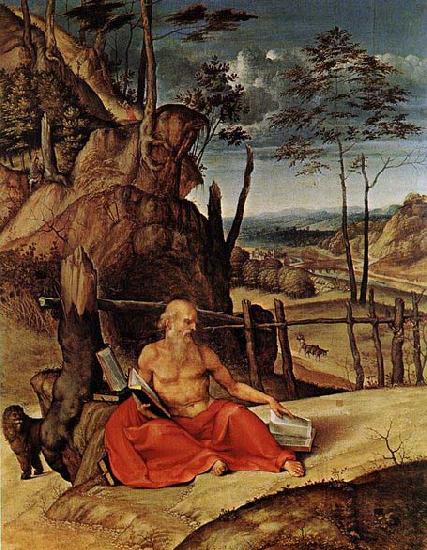 Lorenzo Lotto Penitent St Jerome Spain oil painting art